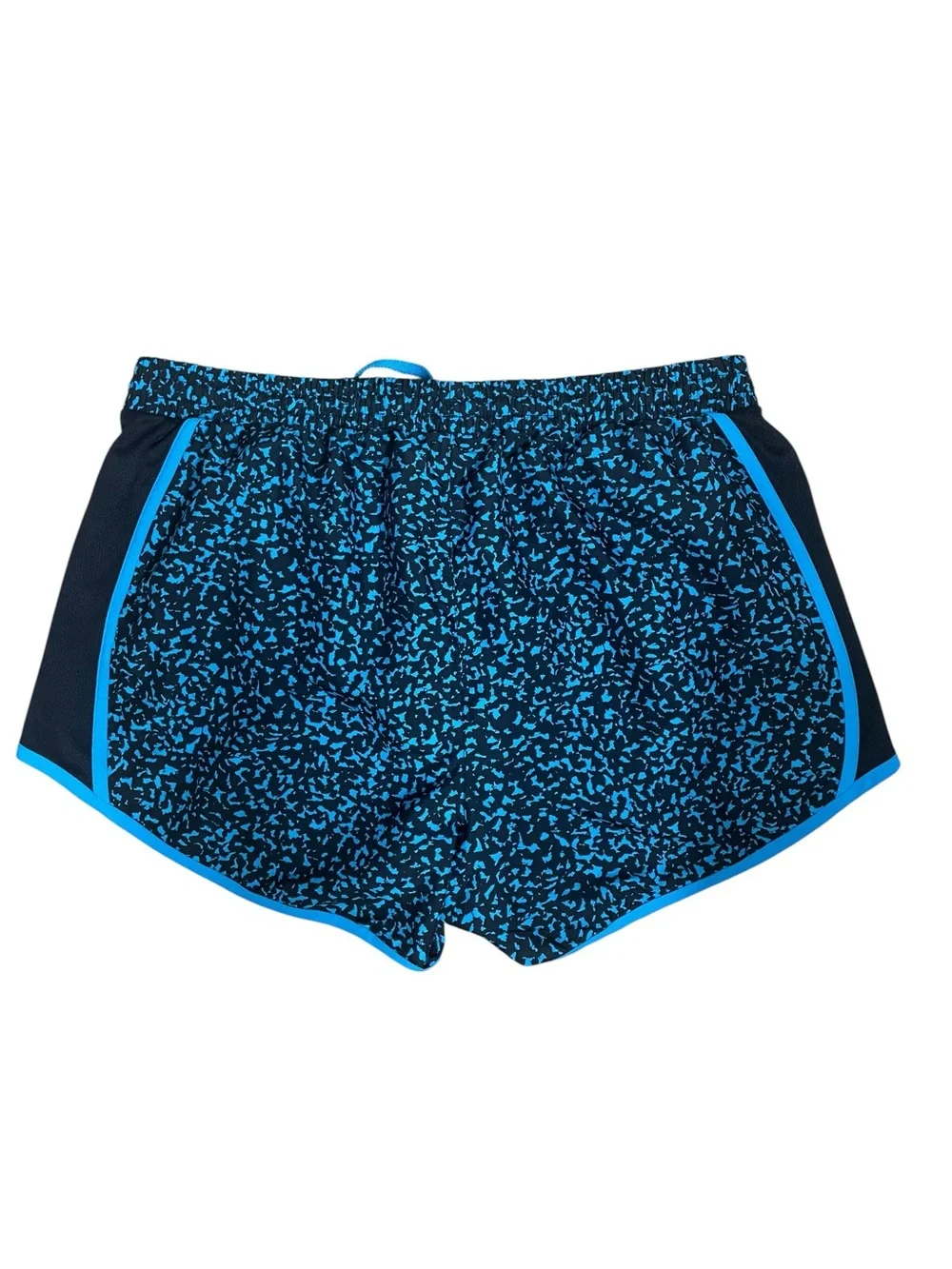 Under Armour Blue Printed Running Shorts Size M